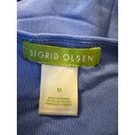 Sigrid Olsen Y2K  Blue Sleeveless Blouse Size Medium Photo 4