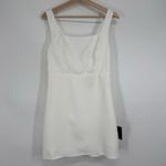 Lulus Blissfully Beaming White Sleeveless Bow Mini Dress Size M Bridal Wedding Photo 2