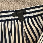 J.Crew Navy and White Striped Wide-Leg Pants Photo 7