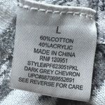 Pink republic  Open Front Cardigan Sweater Womens Large Grey White Aztec Western Photo 4