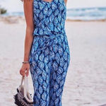 Lilly Pulitzer  Dusk Jumpsuit Shell High Tide size XS Photo 0