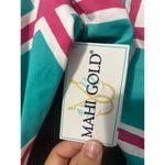 Mahi gold wrap dress new large teal pink Lilly cruise cruise‎ summer Photo 2