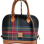 Dooney & Bourke Zip Zip Tartan Plaid Satchel Photo 4