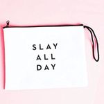 Milly ✨ White Slay All Day Zipper Pouch Photo 2