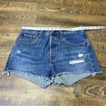 Levi's 501 Denim Cut Off Jean Shorts Women's 31 Raw Hem Button Fly Distressed Photo 1