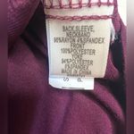 belle du jour  Burgundy Blouse with Velvet Accents Sz 3X Photo 5
