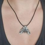 Moth Skull Necklace New Photo 7