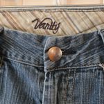 Vanity Jeans Y2K Flare Leg Size 27x35 (Actual 30x34) Low Rise BellBottom Denim Blue Photo 3