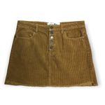 Indigo Rein Half Button Front Corduroy Mini Skirt Size 7 Photo 81