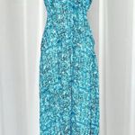 Derek Lam for Design Nation Blue Abstract Print Maxi Dress - Size M Photo 0