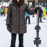 Ralph Lauren Lauren  Women's‎ Brown Down Filled Puffer Coat | Faux Fur Hood | Med Photo 0