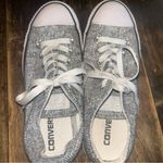 Converse  All-Star‎ Sneakers Shoes Women's Size 7 Silver Metallic Photo 8