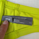 Aerie  Underwire balconette Bikini Top lime green /navy Size L Photo 9