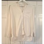 Madewell drapey oversized boyfriend white button down M Photo 5