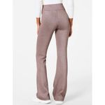 Spanx AirEssentials Slim Flare Pant Shimmer Smoke Silver Shine High-Rise Waist S Photo 1