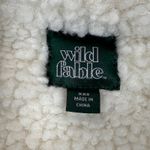 Wild Fable Jacket Womens XXS Off White Neutral Faux Shearling and Suede Crop NWT Photo 2