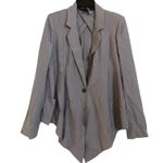 Elizabeth and James  high low gray blazer jacket Women’s Size 6 Photo 0