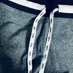 PINK - Victoria's Secret Victoria’s Secret PINK Gray/White Campus Bling Sequin Mesh Striped Yoga Leggings Photo 4