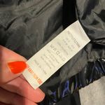 Pretty Little Thing Vinyl Glossy Shiny Crop Puffer Vintage y2k Whimsygoth Zip Long Sleeve Black Jacket Women's Size 6 utility minimalist baggy edgy street wear Photo 5