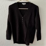 Madewell Brown Wool Asherton Waffle Henley Sweater XS Photo 0