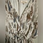 Grade & Gather  Stripe Dye Jumpsuit Size Large V Neck Back Opening Button Photo 4