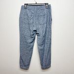 Old Navy Womens Pants Small Linen Blend Pull On Coastal Beach Minimalist Ankle Photo 4