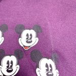 Disney Vintage  Designs Mickey Face Print Pullover Sweatshirt Unisex Purple Large Photo 13