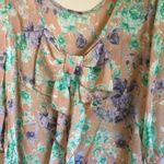 Sage NWT  medium floral see through top Photo 2