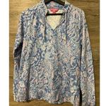 Lilly Pulitzer MEDIUM BocaBlue Sea What Sea CASSI POPOVER Pullover Sweater Photo 0