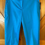 Worthington Fresh Blue Cropped Dress Pants Slim Leg Petite Size 6P NWT (8741) Photo 0