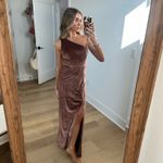 Baltic Born Velvet One-Shoulder Dress Photo 1