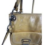 18996 Coach Poppy Hippie Leather Yellow Crossbody Purse Photo 2