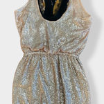 Robert Rodriguez  NWOT‎ designer sequin and silk rose gold dress size 8 Photo 0
