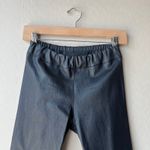 The Row  Lambskin Leather Black Leggings Pull-On Biker Moto Leggings Size Small Photo 3