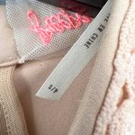 Free People  Dress Beige Lace Detail Stretch Fabric Zip Back Small Photo 8