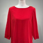 Madewell CLEARANCE! Red Silk Hi-Low Blouse Size S EUC Photo 0