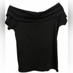 J.Crew  Black off the shoulder tee Photo 3