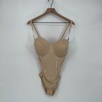 Maidenform Lightly Lined Tummy Control Bodysuit 38D Beige Corset Style Photo 1