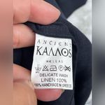 Ancient Kallos navy Linen Kaftan Dress Photo 8