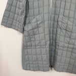 The Seea Seafoam Quilted Pullover Coat Jacket Blue Photo 4