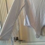 American Trends White Fringe Trim V Neck Long Sleeve Bodysuit Cowgirl Jumpsuit L Size L Photo 9