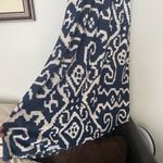 Anthropologie  Maeve Scrollwork Blue White Printed Tribal Sleeveless Maxi Dress Photo 5