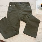 Beau Dawson Deep Olive Mid to High Rise Bootcut Lightweight Jeans Green Size 10 Photo 0