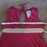 Free People deep pink boho tie back midi dress size large Photo 13
