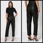 Ted Baker 💕💕 Faydell Pleather Trouser ~ Black US 8 NWT *NO BELT* Photo 8
