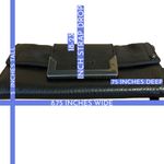 Perlina  BLACK PEBBLED LEATHER SHOULDER/OPTIONAL CLUTCH BAG Photo 11