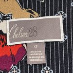 Chelsea 28 Navy Stripe Floral Jacket Blazer Size X--Small EUC #0856 Photo 3