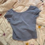 Aerie Back Less Blue Athletic Top  Photo 0