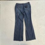 Loft Ann Taylor Blue Floral Tie-Dye Wide Leg Jeans Size 2 Photo 4