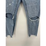 Missguided Light Wash Blue Denim Distressed Straight Jeans Women's Size 6 Petite Photo 2